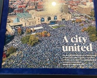 Several Royals/Chiefs championship framed pieces