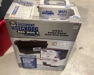 Sump pump system more not shown