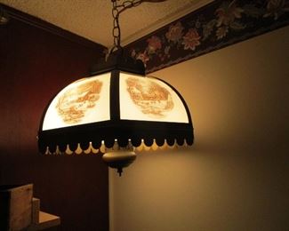 Currier & Ives lamp