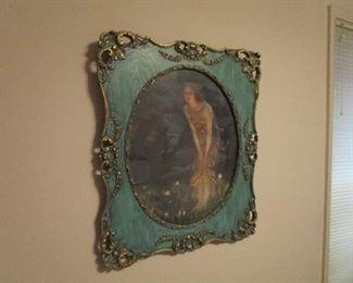 Antique frame and print