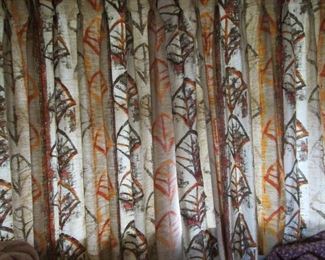 Mid Century drapes for sale
