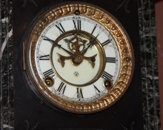 Ansonia Clock - black marble