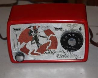 vintage Hopalong Cassidy radio