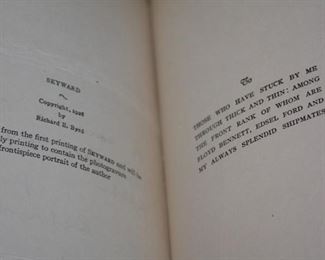Admiral Richard Byrd signed Skyward book