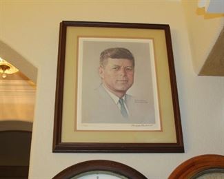Norman Rockwell "JFK" Lithograph 1960 numbered 174/2500