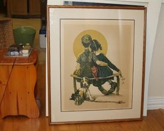 Norman Rockwell "Little Spooners" AP (Artist Proof)