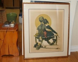 Norman Rockwell "Little Spooners" AP (Artist Proof)