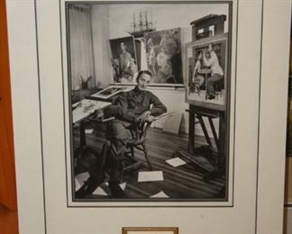 Norman Rockwell signed/autograph with picture