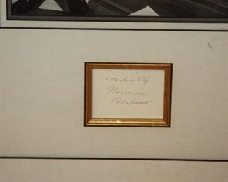 Norman Rockwell signed/autograph with picture