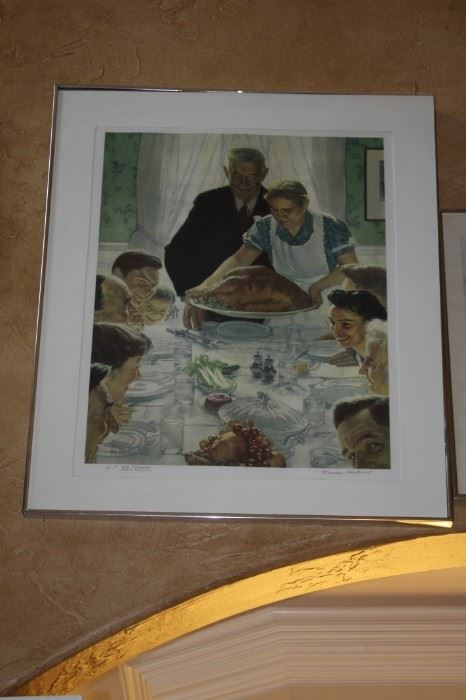 Norman Rockwell "Freedom of Want" AP (Artist Proof) XV/XXXV 