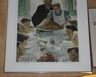 Norman Rockwell "Freedom of Want" AP (Artist Proof) XV/XXXV