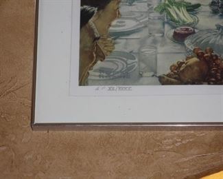 Norman Rockwell "Freedom of Want" AP (Artist Proof) XV/XXXV