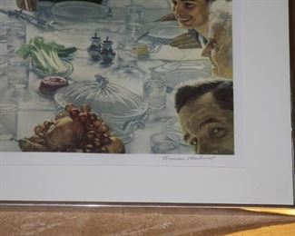 Norman Rockwell "Freedom of Want" AP (Artist Proof) XV/XXXV