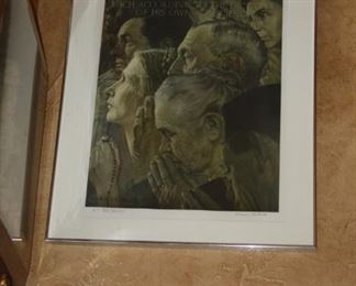Norman Rockwell "Freedom of Worship" AP (Artist Proof) XV/XXXV