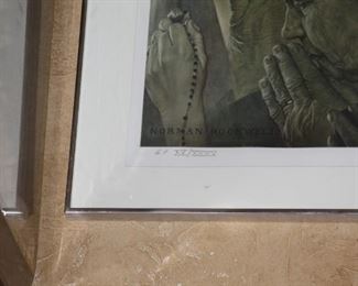 Norman Rockwell "Freedom of Worship" AP (Artist Proof) XV/XXXV
