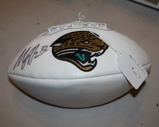 signed/autographed Jacksonville Jaguars football by Maurice Jones-Drew