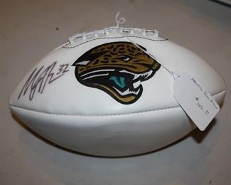 signed/autographed Jacksonville Jaguars football by Maurice Jones-Drew