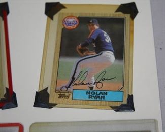 Nolan Ryan autographed baseball card