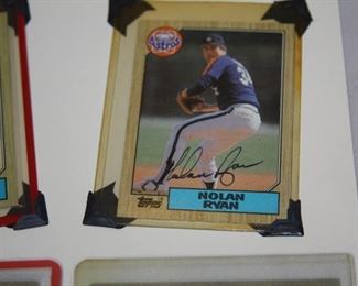 Nolan Ryan autographed baseball card