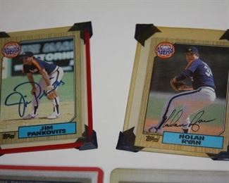 Nolan Ryan autographed baseball card