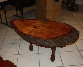 Redwood Burl Coffee table
