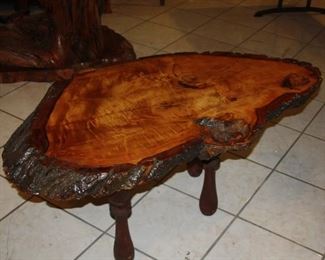 Redwood Burl Coffee table