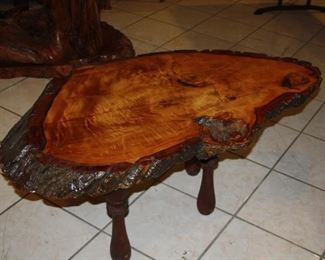 Redwood Burl Coffee table