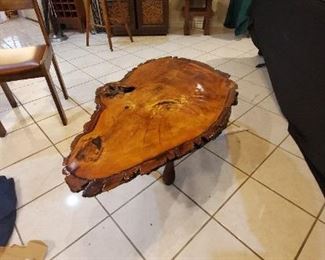 Redwood Burl Coffee table