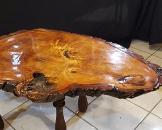 Redwood Burl Coffee table