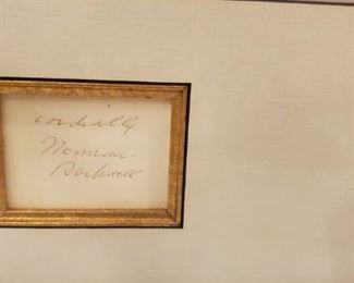 Norman Rockwell picture with signature