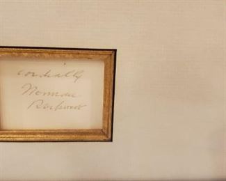 Norman Rockwell picture with signature