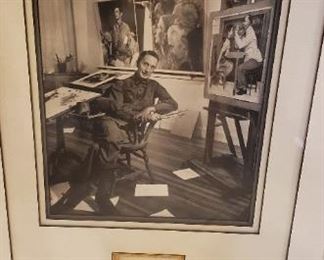 Norman Rockwell picture with signature