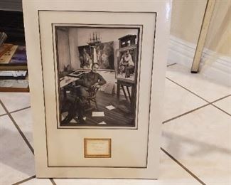 Norman Rockwell picture with signature