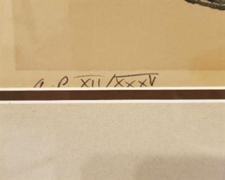 Norman Rockwell "Little Spooners" ARTIST PROOF lithograph signed in pencil