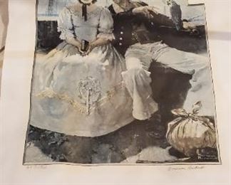 Norman Rockwell artist proof damaged