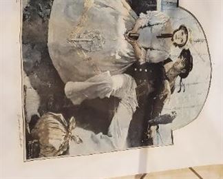 Norman Rockwell artist proof damaged
