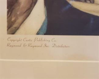 Norman Rockwell lithograph "Freedom of Speech"