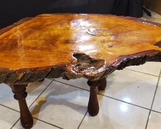 Redwood Burl coffee table