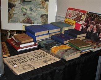 rare books, Beatle vinyl records and more