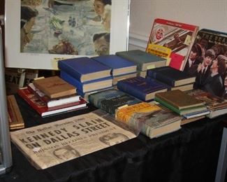 rare books, Beatle vinyl records and more