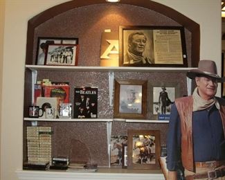 Elvis and John Wayne collectibles