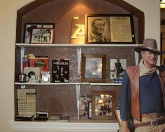 Elvis and John Wayne collectibles