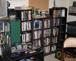 DVD's CD's and Vinyl records