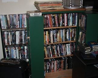 DVD's CD's and Vinyl records