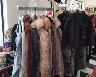 Dozens of Fur coats 