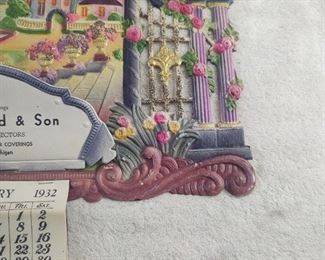 Salesman sample calendar and other calendars 