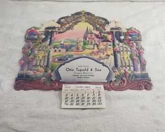 1932 Embossed calendar 