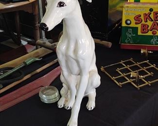 Nice porcelain dog -repaired