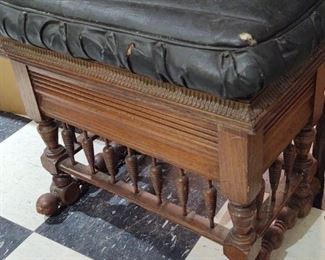 Victorian sewing bench 