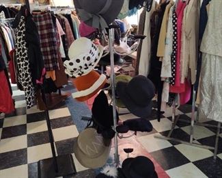 Many vintage ladies hats 1960s  to 80s